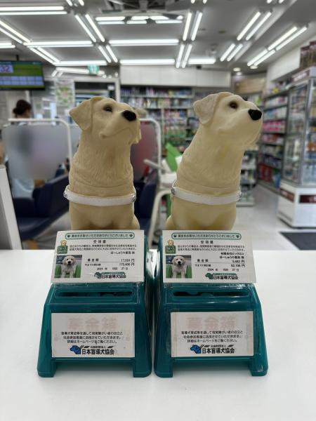 日本盲導犬協会募金箱🐶