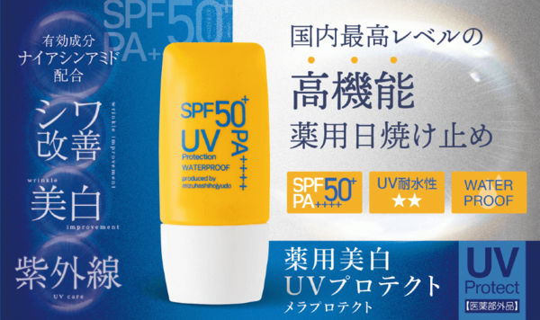 【新商品】夏にオススメ、国内最高品質の高機能日焼け止め、メラプロテクトをご紹介!