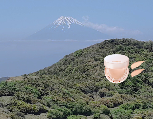 【 心地よいスポットからの富士山 】 フィット感最高のパクト