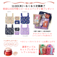 ✨エコロールバッグプレゼントセール開催中✨