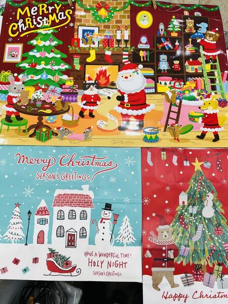 クリスマス紙袋🛍今年も素敵ですよ〜🎀